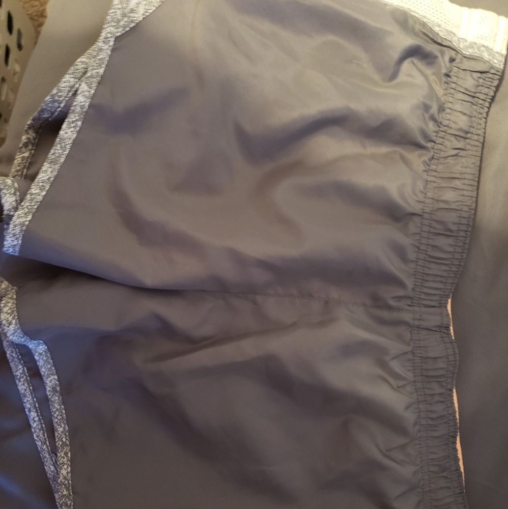gray athletic shorts